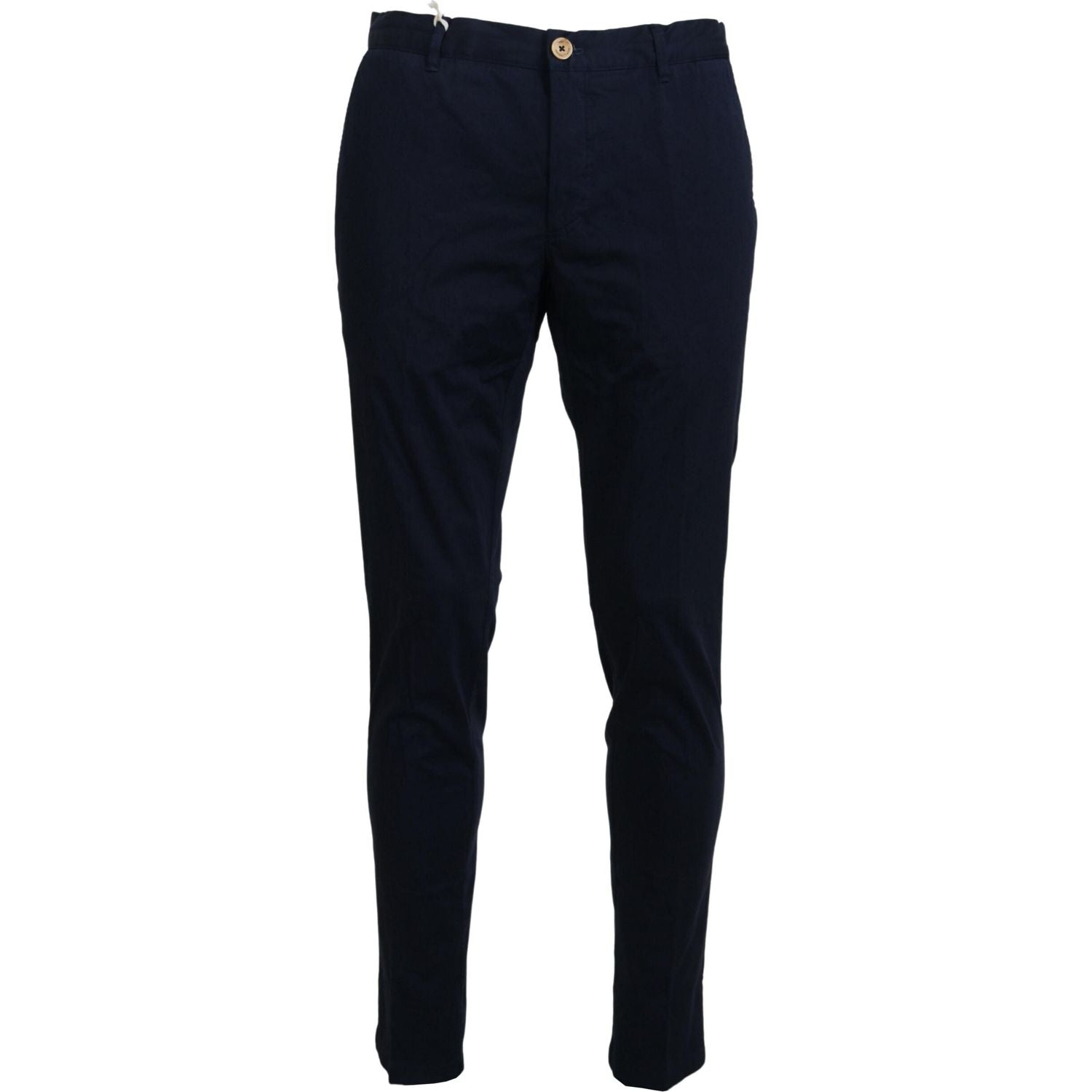 Domenico Tagliente Dark Blue Cotton Skinny Men Pants