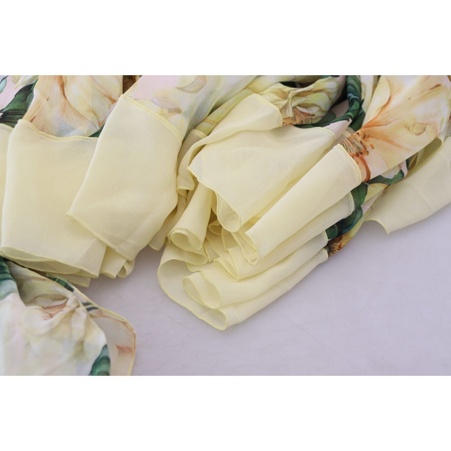 优雅丝绸花卉长裙