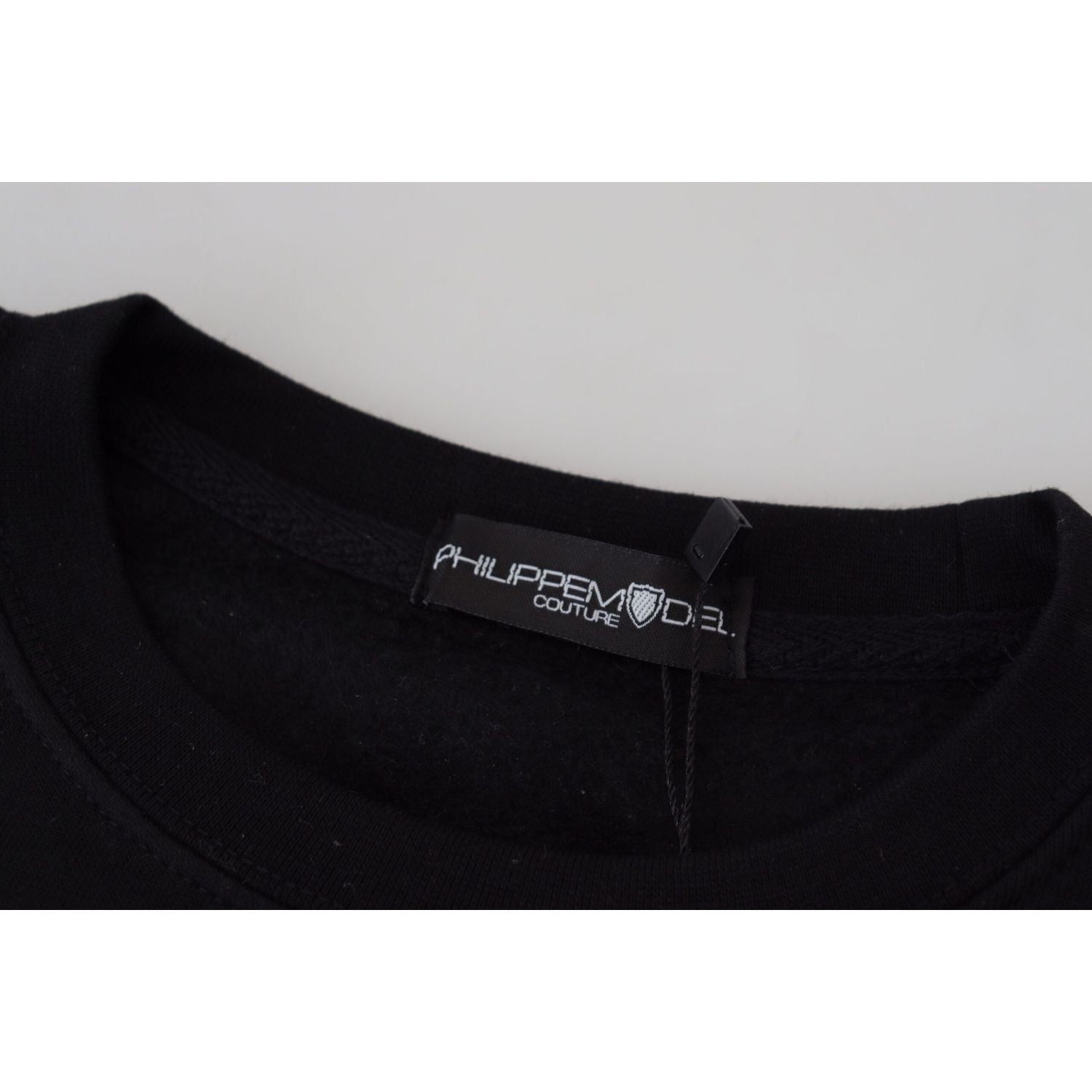 سترة فيليب موديل شيك من القطن المطبوع باللون الأسود