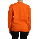 Philippe Model Chic Orange Printed Long Sleeve Pullover Sweater Philippe Model Chocolate