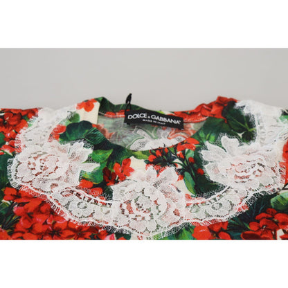 Dolce & Gabbana White Floral Wool Lace Vest Tank Top