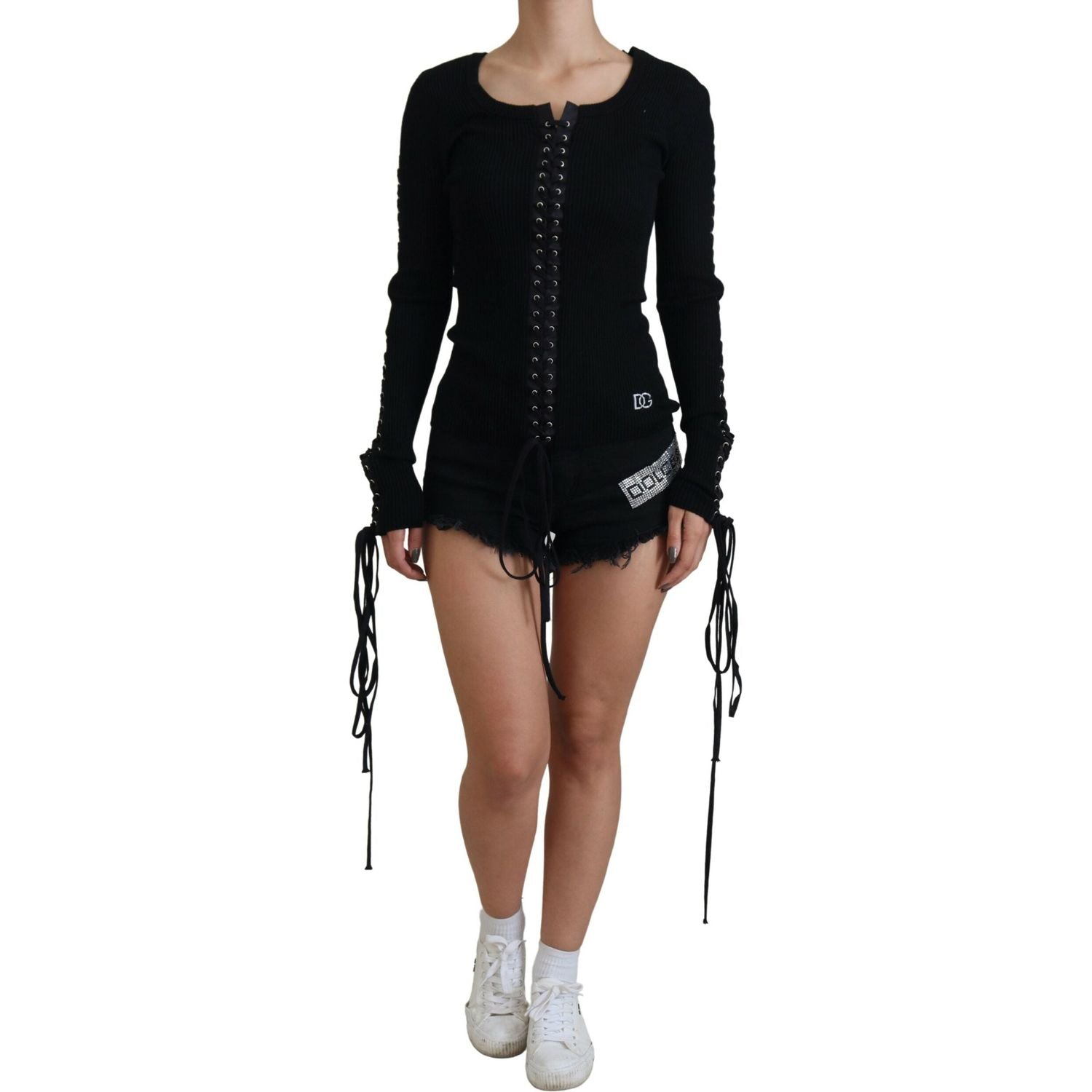 سترة دولتشي آند غابانا الأنيقة ذات المقاس النحيف باللون الأسود