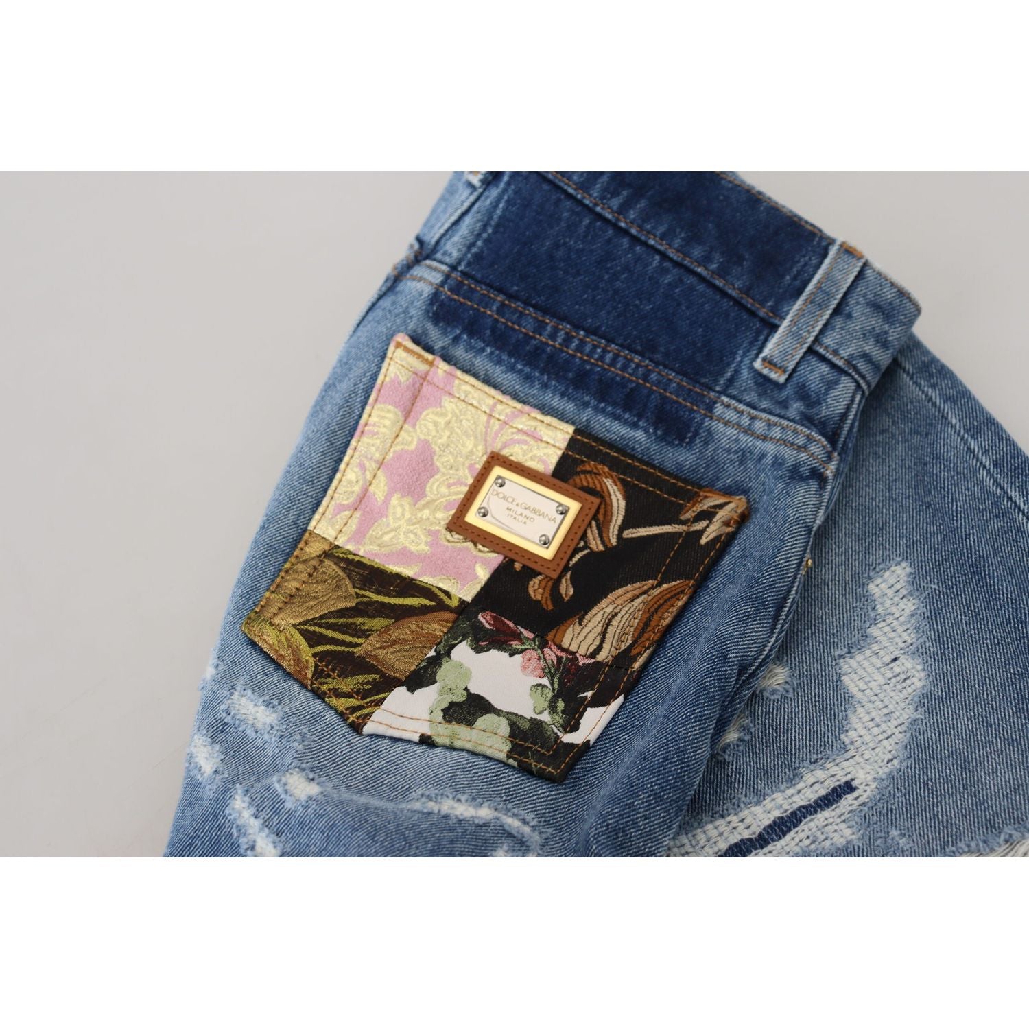 优雅高腰紧身牛仔裤