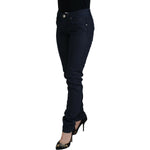 Acht Blue Cotton Low Waist Slim Fit Women Casual Denim Jeans PAN71822- 26