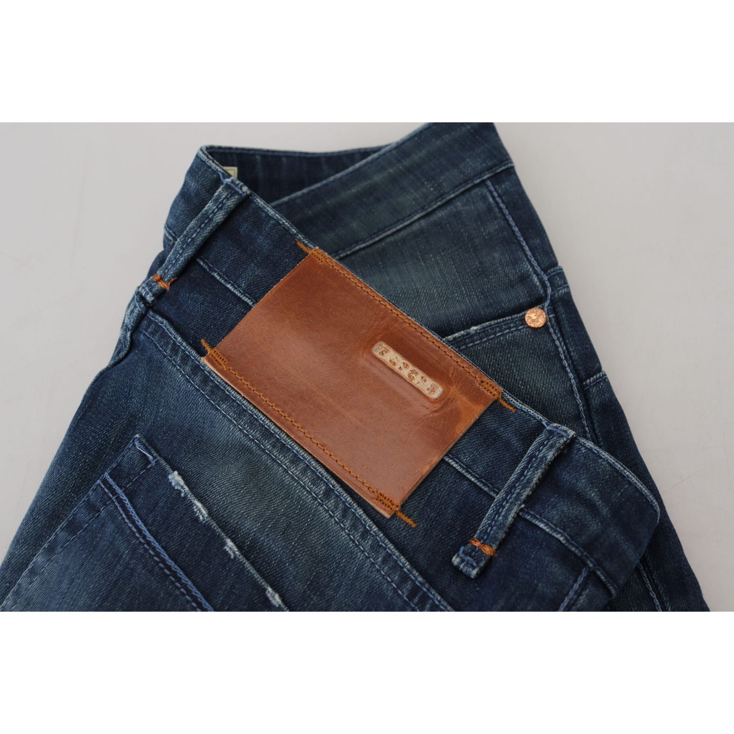 时尚低腰修身牛仔裤