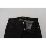 Acht Black Cotton Slim Fit Women Casual Denim Jeans PAN74112-27
