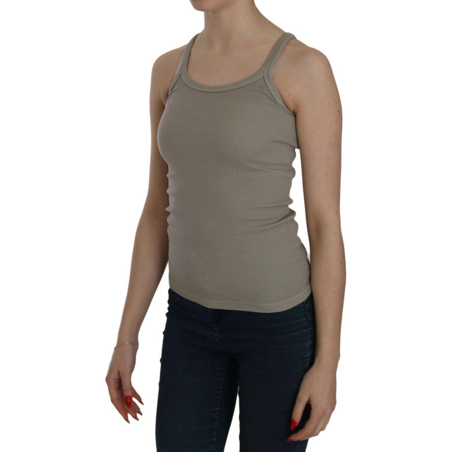 别致的米色细肩带上衣