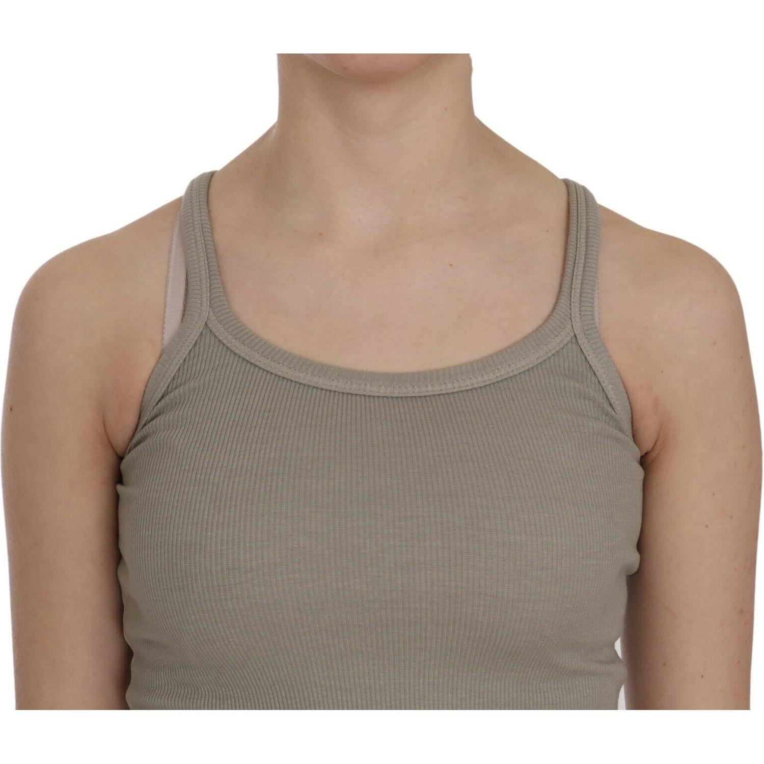 别致的米色细肩带上衣