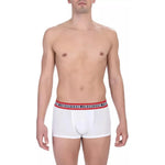 Bikkembergs White Cotton Men Underwear Twin Pack BI-22387-L