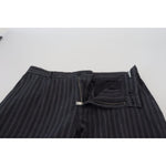 Dolce & Gabbana Dark Gray Stripes Chino Dress Pants PAN74719-52