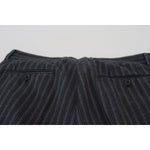 Dolce & Gabbana Dark Gray Stripes Chino Dress Pants PAN74719-52