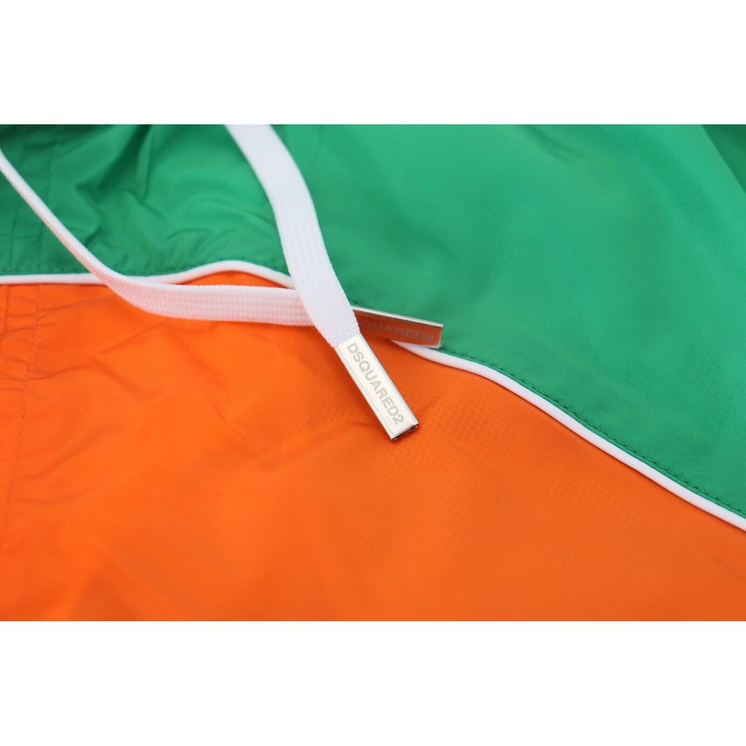 多色印花平角泳裤