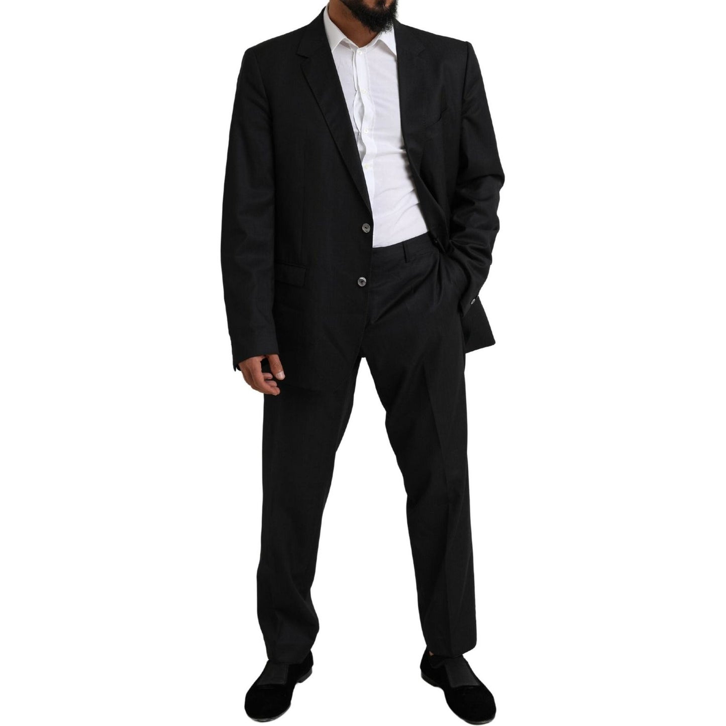 Dolce & Gabbana Black MARTINI Single Breasted 2 Piece Suit KOS2117-58
