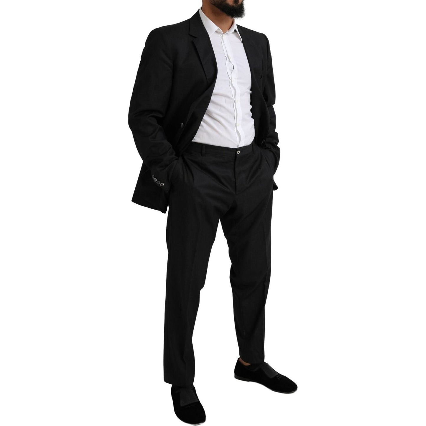 Dolce & Gabbana Black MARTINI Single Breasted 2 Piece Suit KOS2117-58