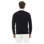 Alpha Studio Black Wool Men Sweater Alpha Studio Beige