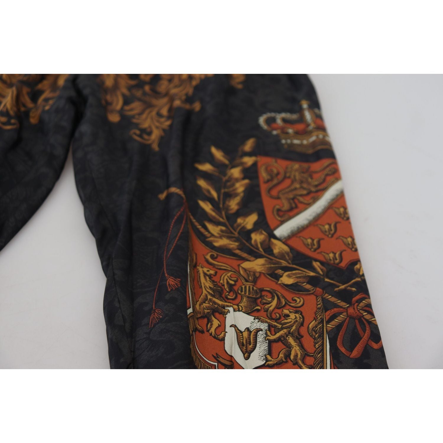 巴洛克皇冠真丝运动裤