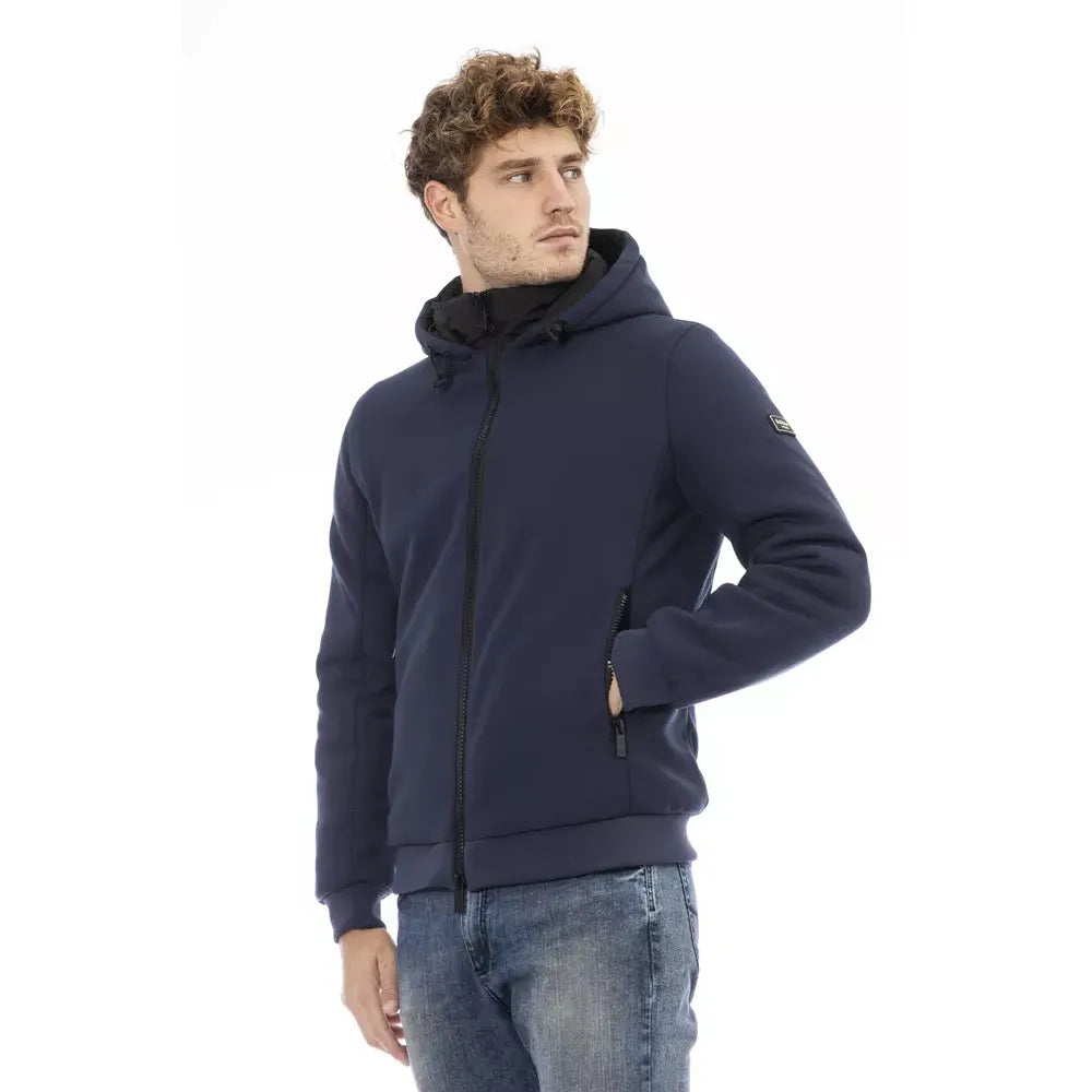 Baldinini Trend Blue Polyester Men Jacket