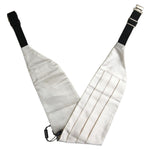 Dolce & Gabbana White Men Wide Waist Silk Belt Cummerbund