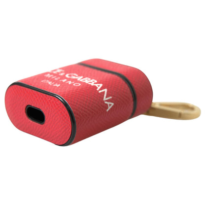 优雅红色皮革 Airpods 保护套