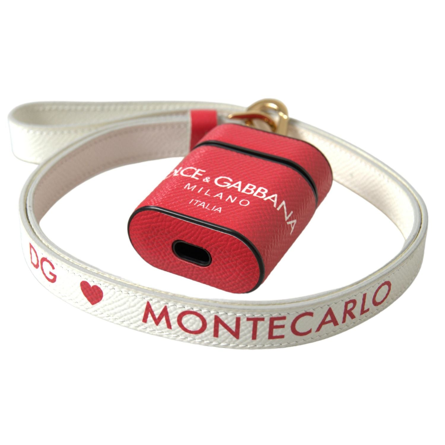 优雅的红色小牛皮 Airpods 保护套