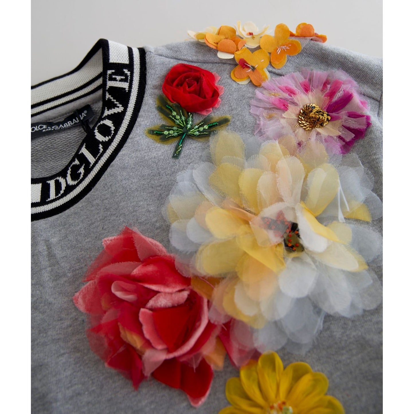 时尚缀饰圆领套头毛衣