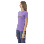 Baldinini Trend Purple Cotton Women T-Shirt BA-23909-S