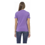 Baldinini Trend Purple Cotton Women T-Shirt BA-23909-S