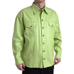 Dolce & Gabbana Green Cotton Collared Button Down Shirt TSH84181-41