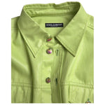 Dolce & Gabbana Green Cotton Collared Button Down Shirt TSH84181-41