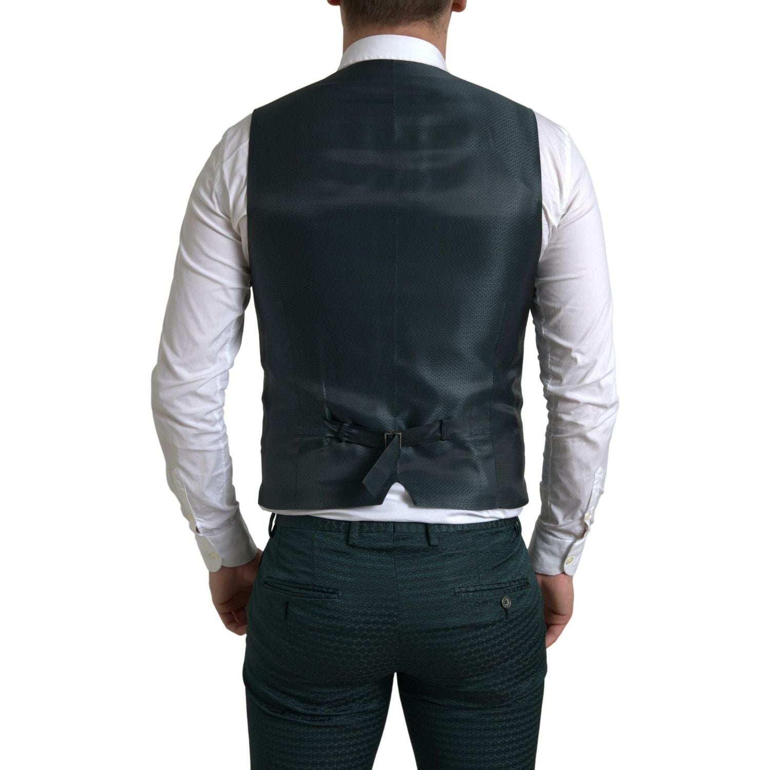 Emerald Elegance 修身三件套西装