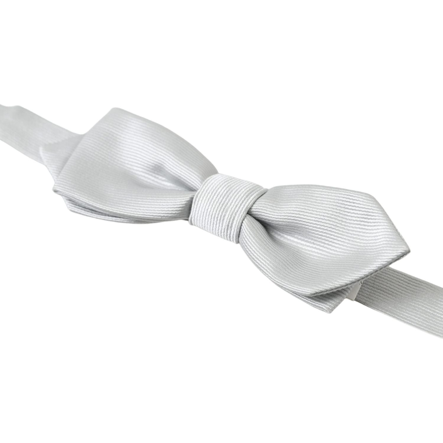 优雅的灰色丝绸领结