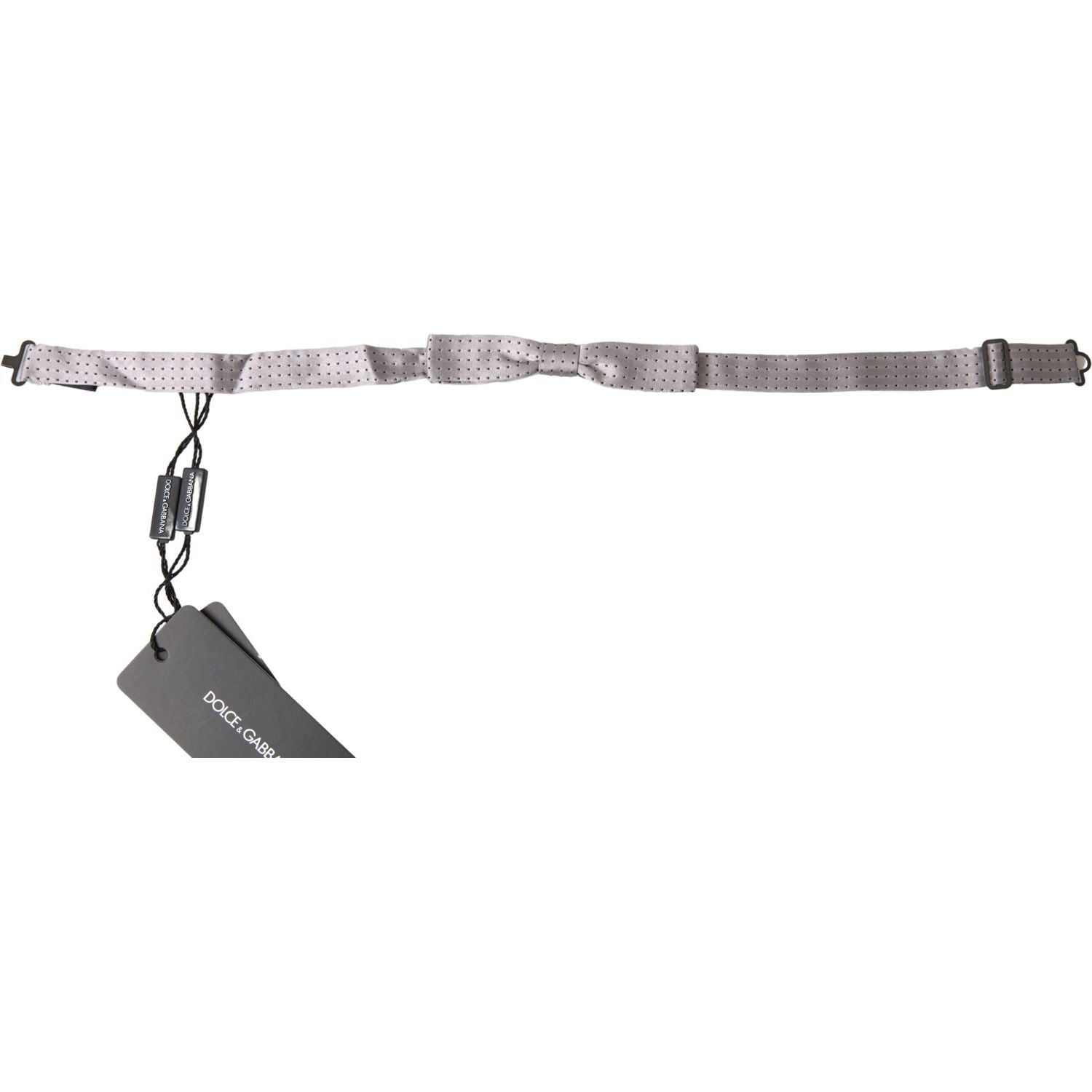 优雅的灰色丝绸领结