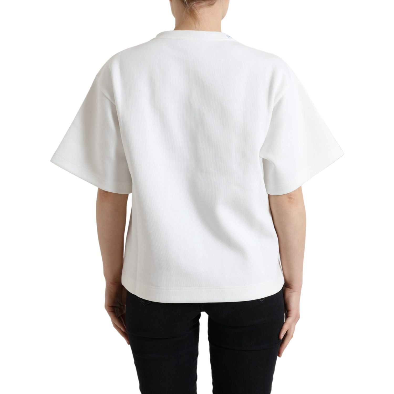 تي شيرت عصري مزين برقبة دائرية من دولتشي آند غابانا