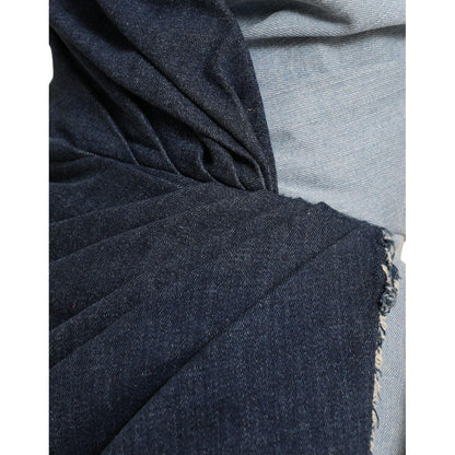 Dolce & Gabbana Blue Patchwork Two Tone Denim Mini Dress