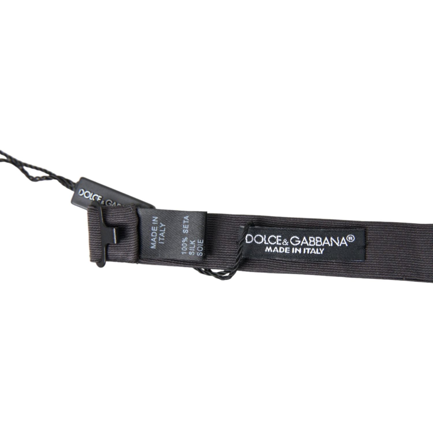 优雅丝绸深灰色领结