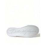 Dolce & Gabbana White Love Patch Portofino Classic Sneakers Shoes