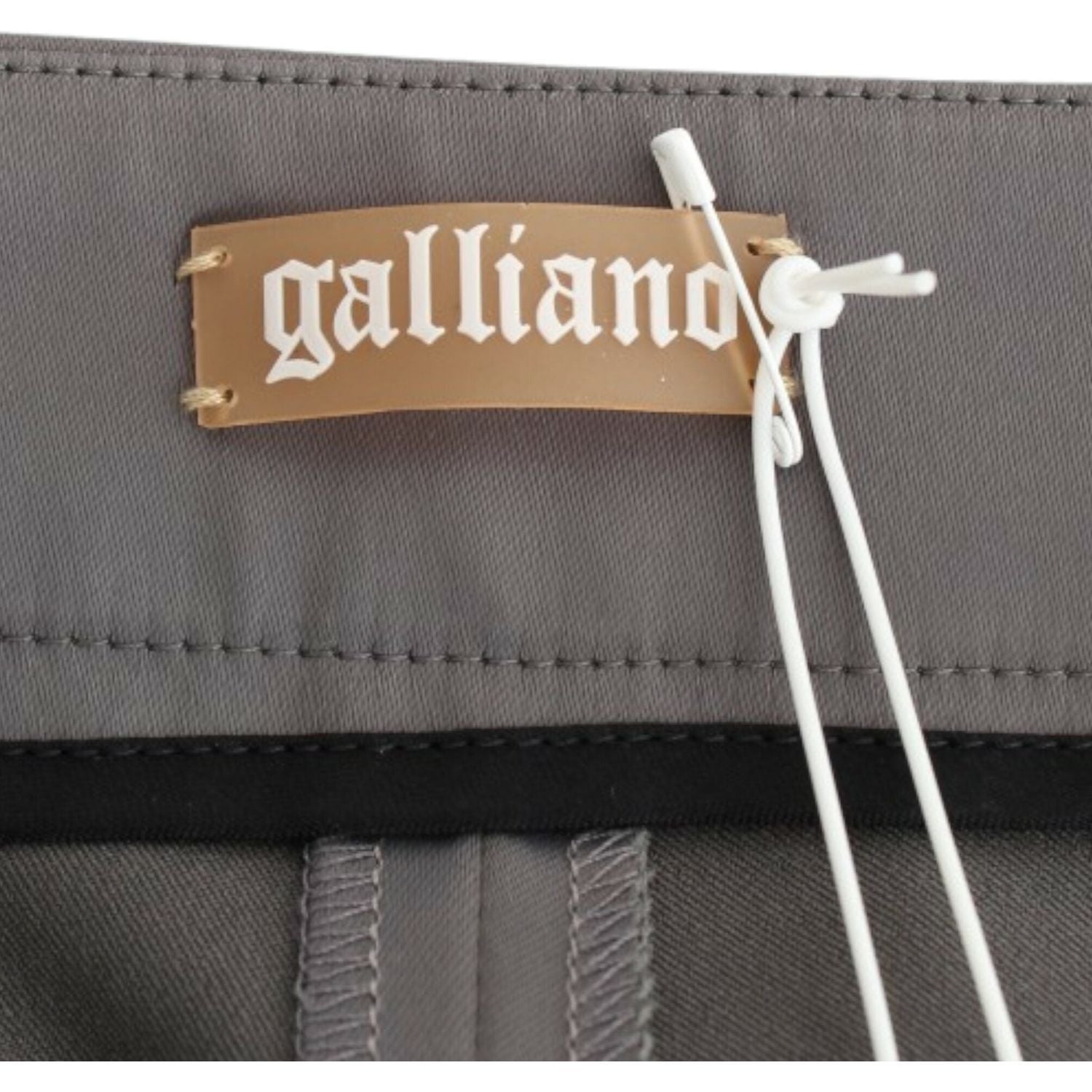 John Galliano Gray slim fit pants