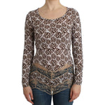 Cavalli Brown longsleeved lace top SIG11989-2