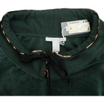 Cavalli Green velvet cotton sweater SIG11974-1