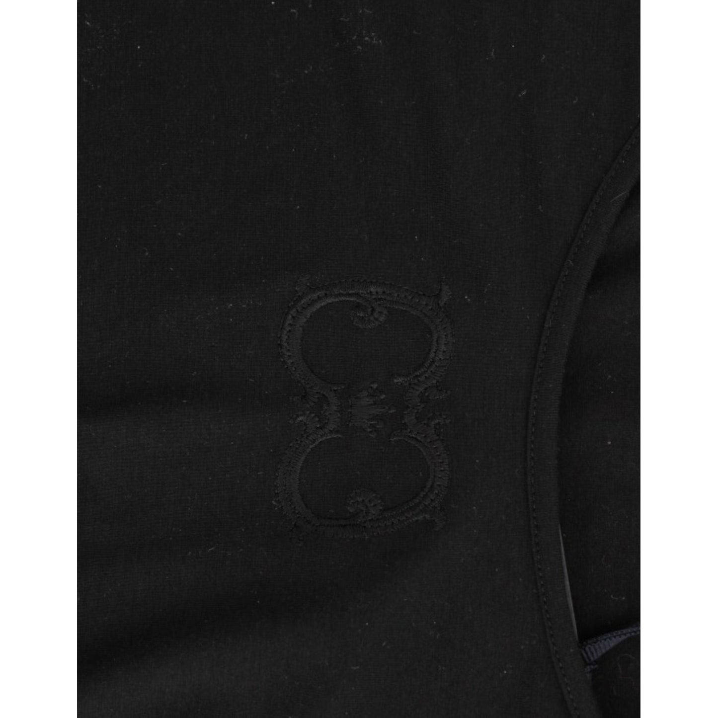 Cavalli Black Cotton Top SIG11625-3