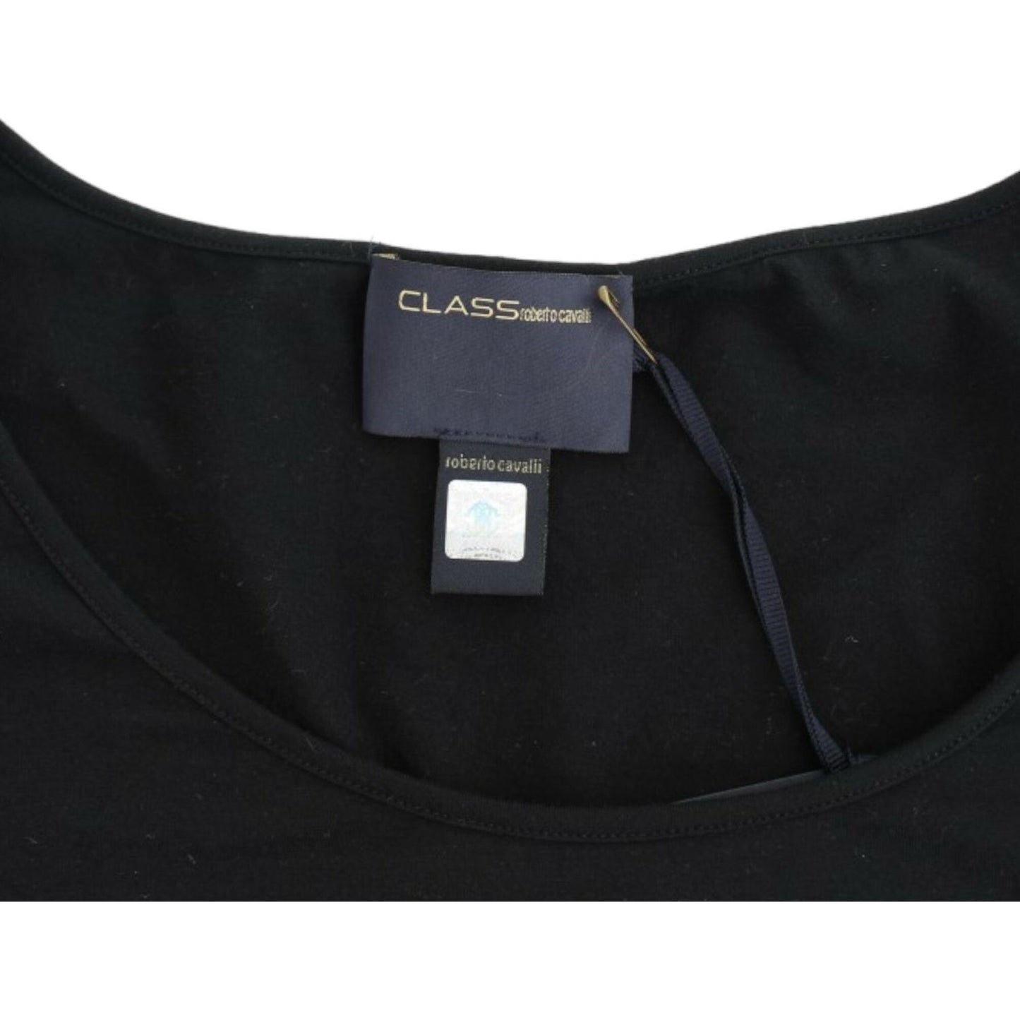 Cavalli Black Cotton Top SIG11625-3