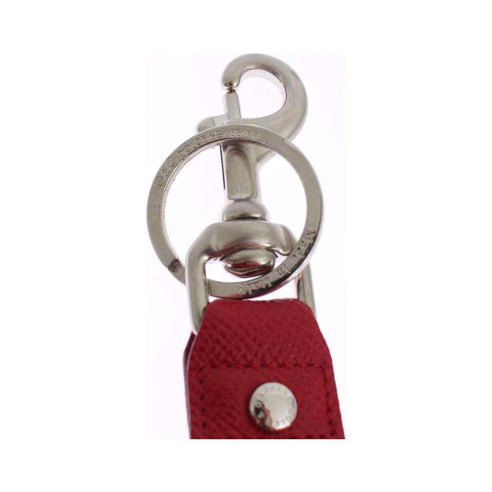 多色西西里拉菲草皮革钥匙扣