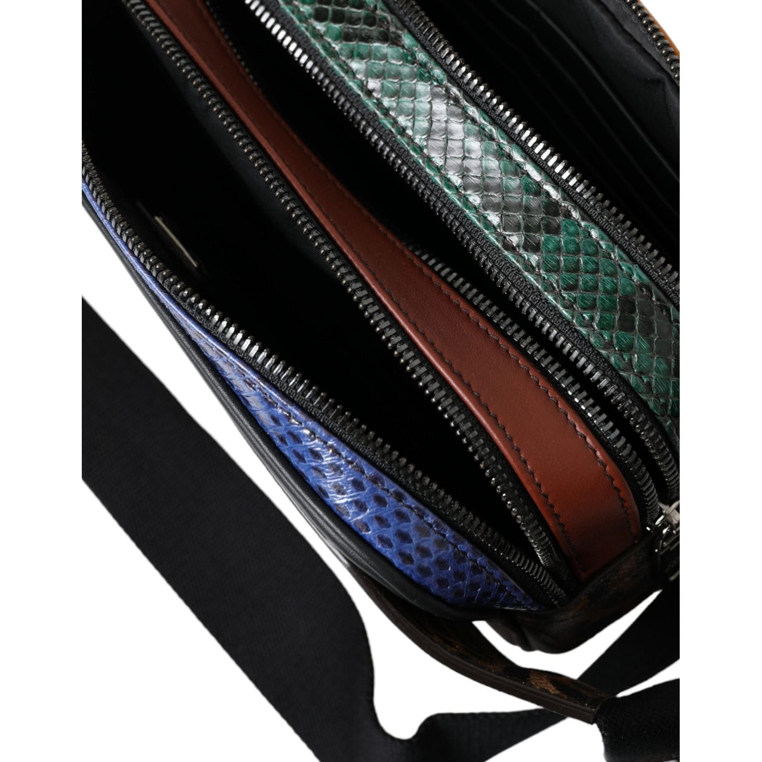 حقيبة حزام من الجلد الاستوائي بنقشة جلد النمر من دولتشي آند غابانا