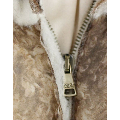 Dolce & Gabbana Brown sleeveless silk dress