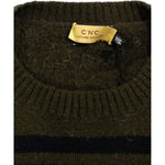 Costume National Elegant Crewneck Striped Sweater Pullover Costume National Black
