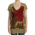 Costume National Green print shortsleeve t-shirt