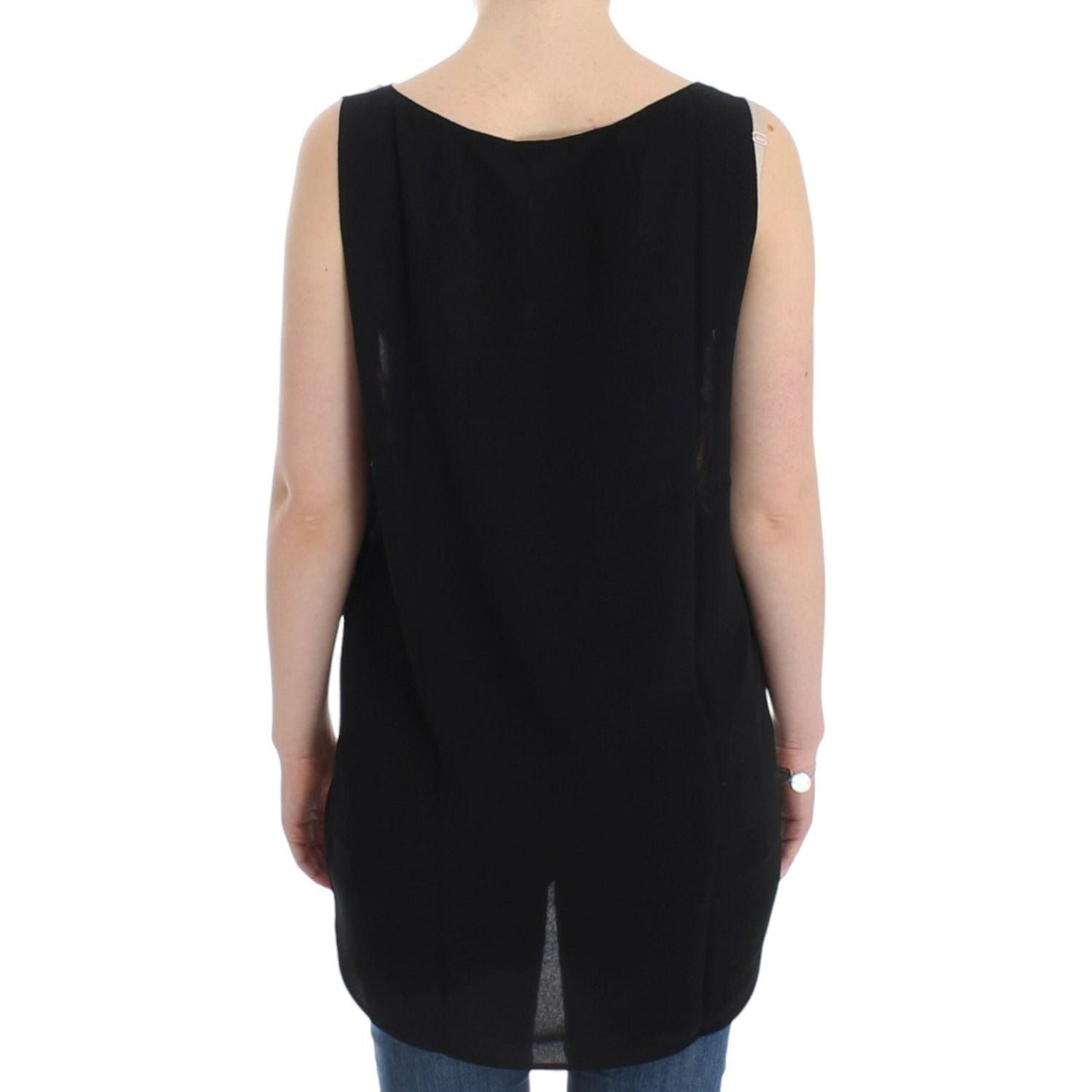 别致的多色无袖上衣