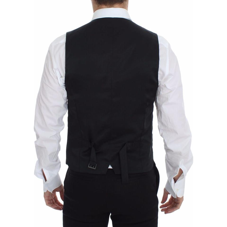 经典灰色羊毛混纺连衣裙背心