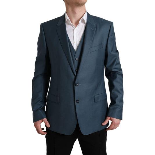 Dolce & Gabbana Green Single Breasted 2 Piece MARTINI Suit KOS1187-56