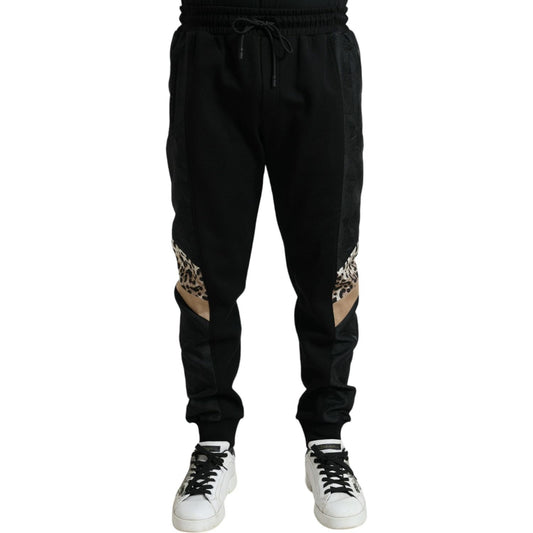 Dolce & Gabbana Black Cotton Slim Stretch Jogger Pants